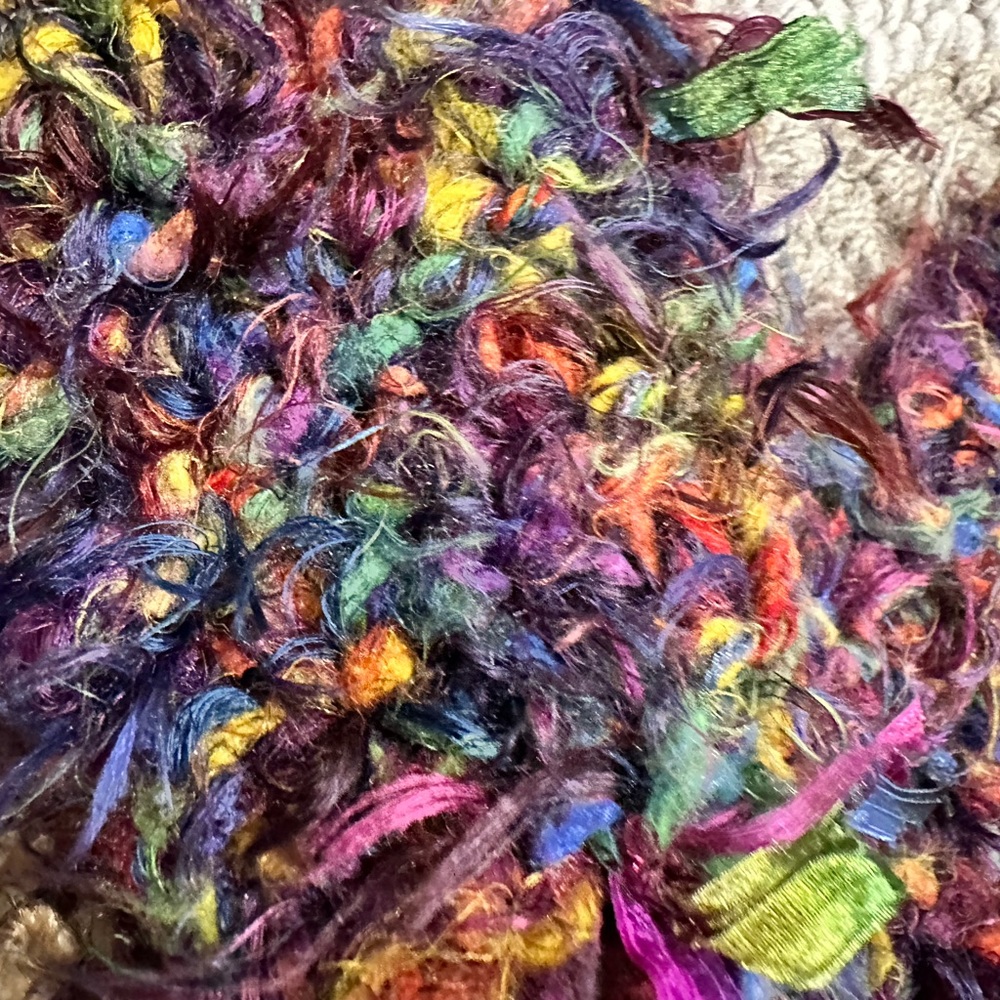 Knit Multi Colored Scarf - image 3
